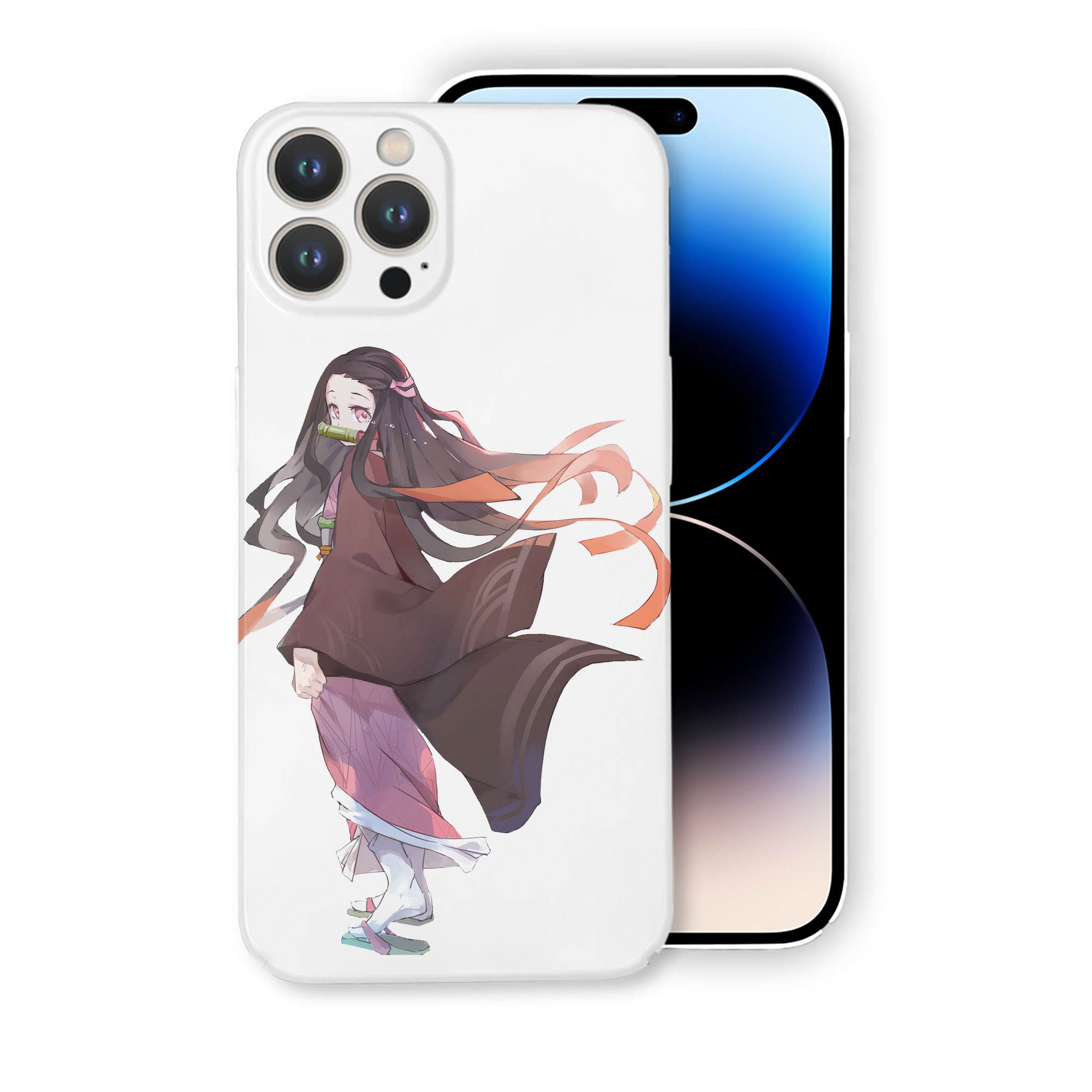 （画像用） 鬼滅の刃（きめつのやいば）竈門 禰󠄀豆子／かまど ねずこ Kamado Nezuko 【iPhone 14シリーズ対応】ハードケース
